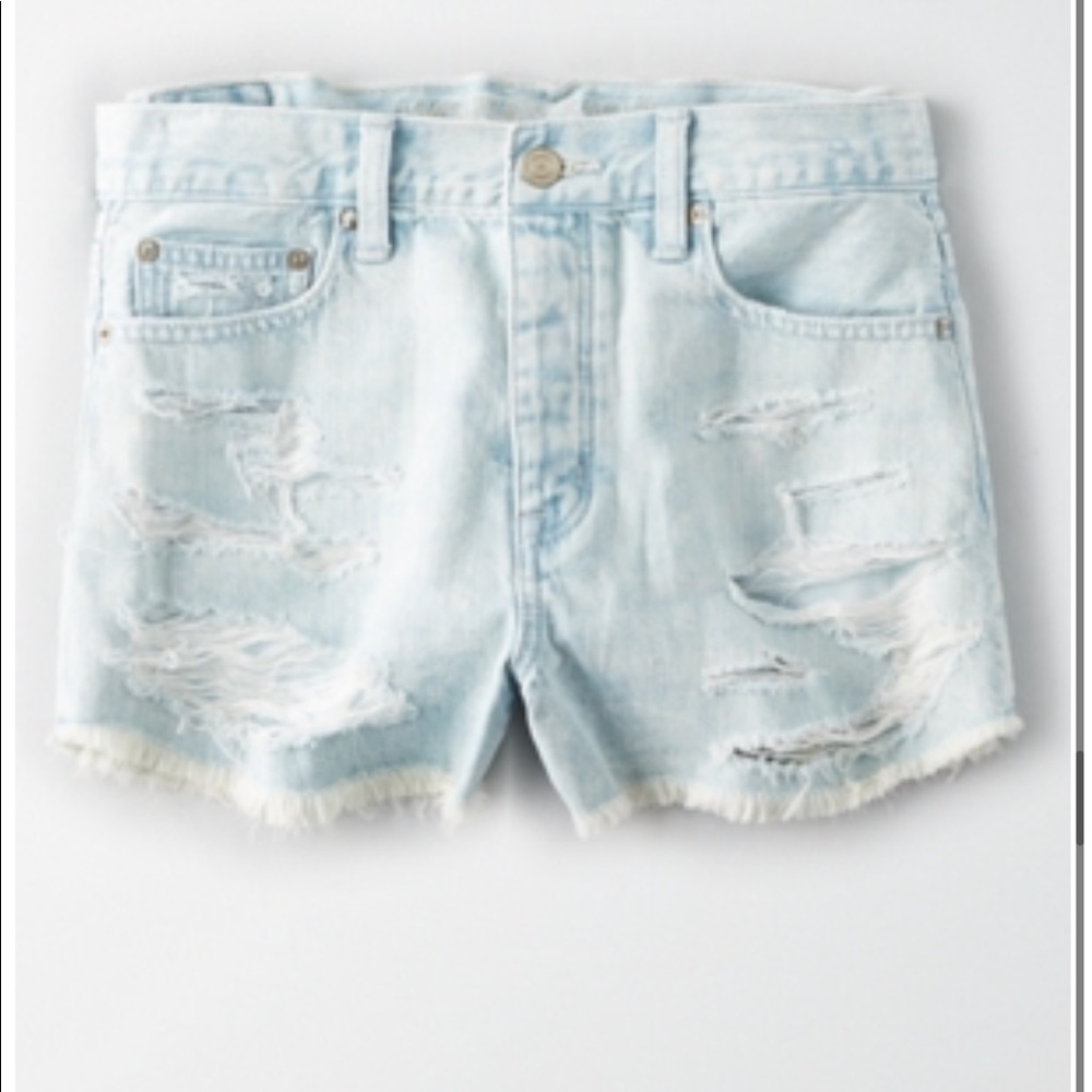 American Eagle High Waisted Button Up Shorts